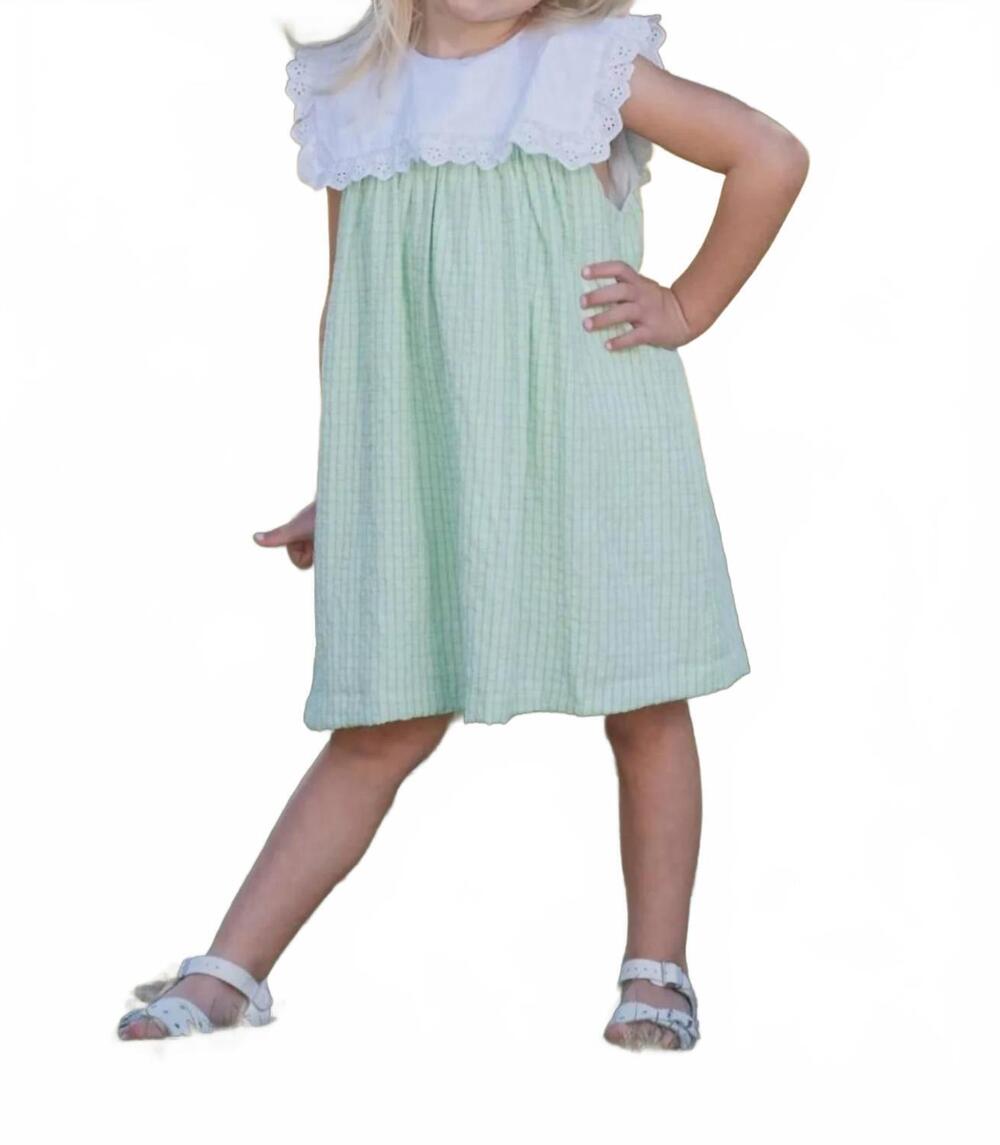 NEW THE OAKS APPAREL demi check dress in green